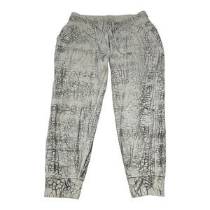 Lululemon‎ Warm Down Jogger Women's 10 White Comfy Loungewear Casual Athleisure